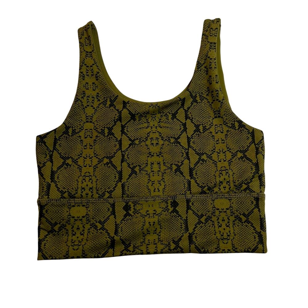 DYI Define Your Inspiration Snake Print Scoop Neck Sports Bra Size S Workout Gym